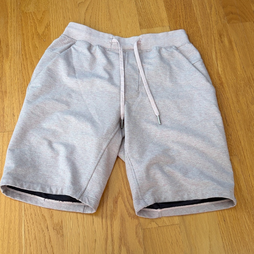 lululemon City Sweat Short size small 9 inch inseam heathered seashell